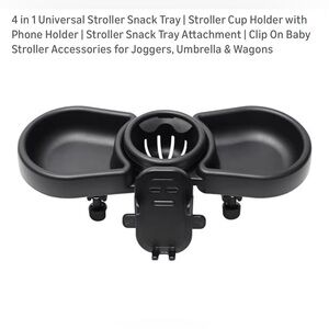 New Stroller Snack Drink Organizer Tray Multifunctional Stroller Tray Adjustable